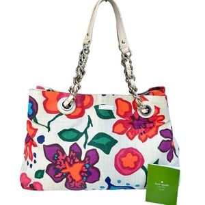 🆕 Kate Spade Floral Shoulder Bag Fiesta Maryanne Tote